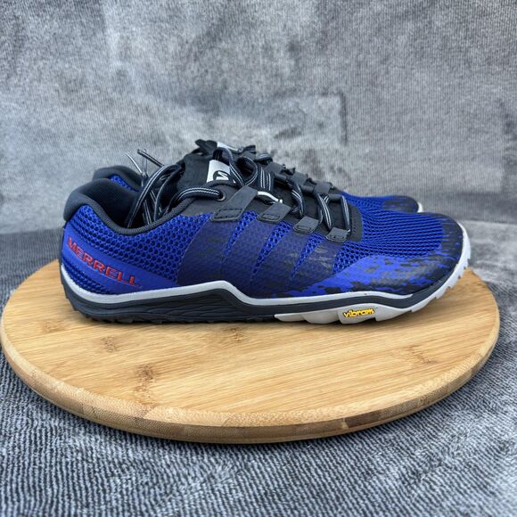 Merrell Trail Glove 5 Shoes Mens Size 7.5 Blue Barefoot Vibram Minimalist J84811 - Picture 1 of 10